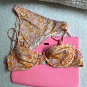 Triangl Rhian bikini set in Neon Pop color